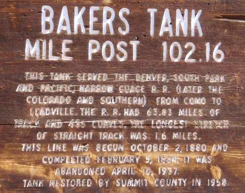 Water Tank and Railroad explanation.